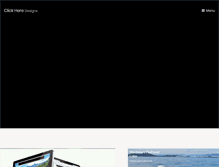 Tablet Screenshot of clickheredesigns.com